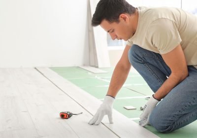 Laminate flooring installation in St. Peters, MO.