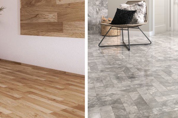 Laminate Flooring Comparison of laminate and tile flooring options
